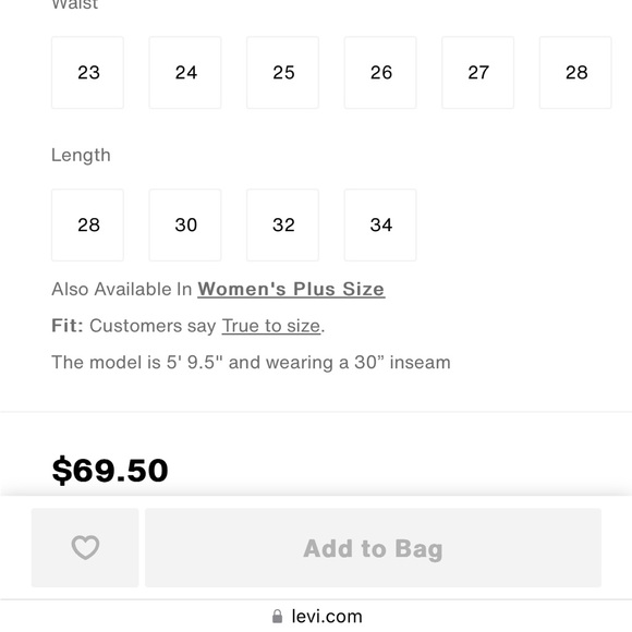 👖Levi’s 721 HIGH RISE SKINNY JEANS - Picture 16 of 16